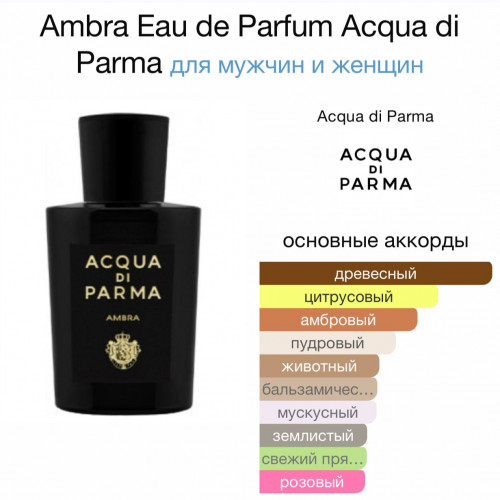 Acqua di Parma  Парфюмерная вода  Ambra