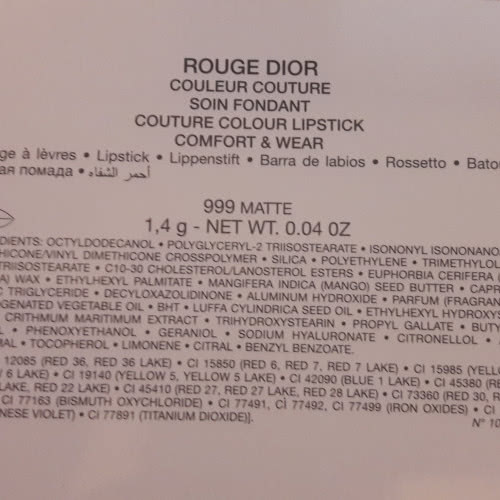Dior Rouge Dior Matte 999