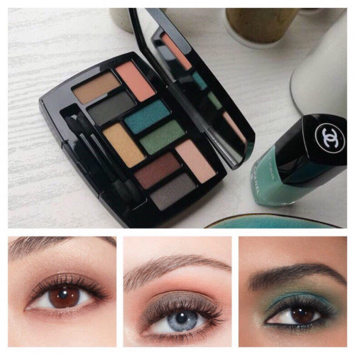 Новая 9-цветная палетка теней для век Chanel Eye Palette Spring 2018, в которой оттенки разделены на 3 сектора для разных видов макияжей