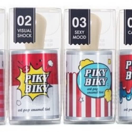 Тинт для губ в форме банки с краской Tony moly Heart Attack Piky Biky Art Pop Enamel Tint