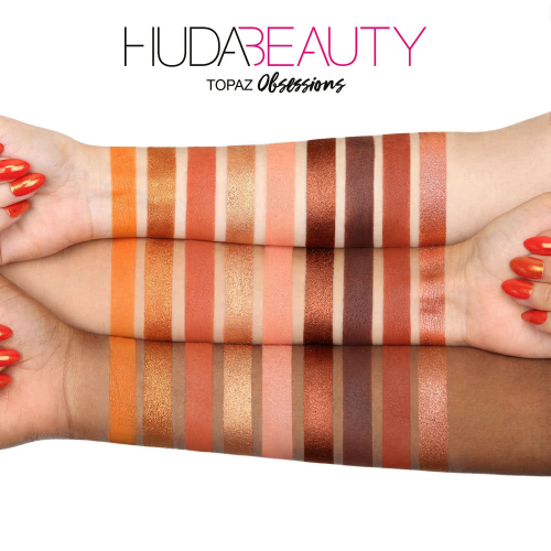 новая палетка Huda Beauty Obsessions - Topaz + подарок