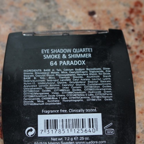Палетка теней IsaDora Smoke & Shimmer 64 Paradox