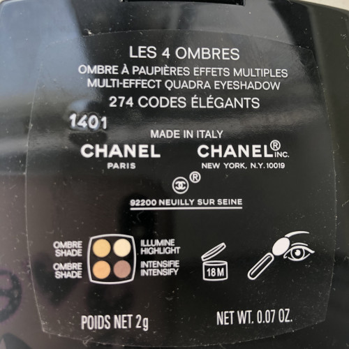 Chanel 274 Codes Elegants новая