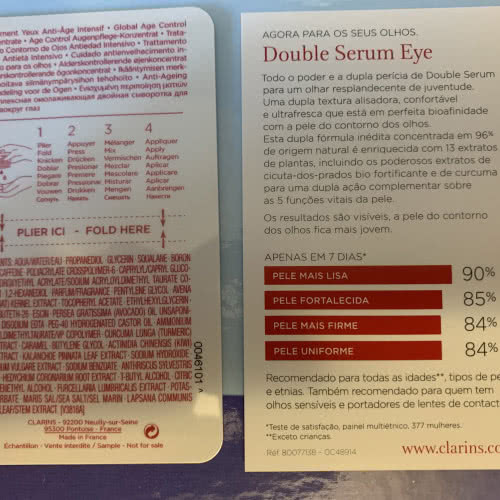 НОВИНКА!!!! Набор саше на неделю Double Serum Eye Комплексная омолаживающая двойная сыворотка для кожи вокруг глаз