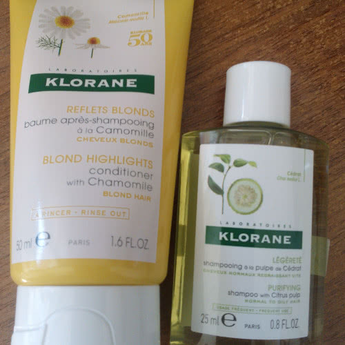 Сет Kloran (klorane reflets blonds оттеночный кондиционер+Klorane Shampoo with citrus pulp(шампунь с мякотью Цитрона)