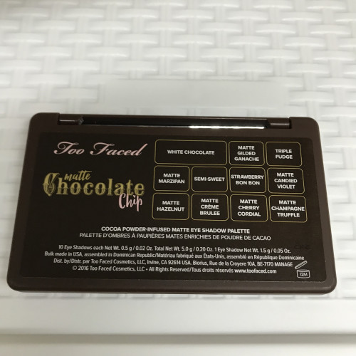 Too Faced Matte Chocolate Chip