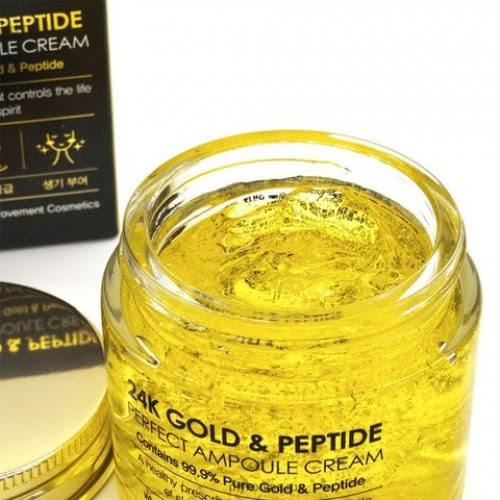 Крем для лица антивозрастной с пептидами eyenlip 24k Gold & Peptide Ampoule Cream 50г