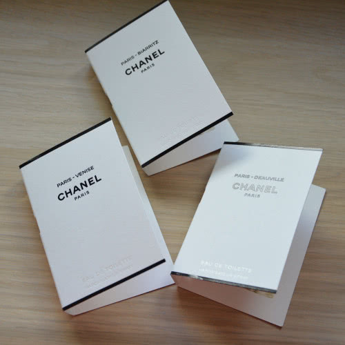 Комплект пробников Chanel Les Eaux - Paris-Deauville, Paris-Biarritz, Paris-Venise