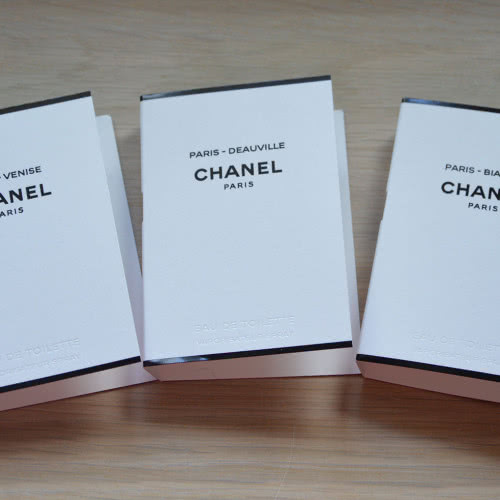Комплект пробников Chanel Les Eaux - Paris-Deauville, Paris-Biarritz, Paris-Venise