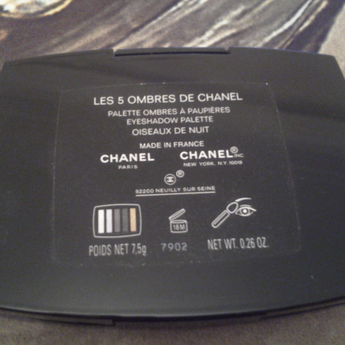 Chanel Les 5 Ombres De Chanel Eyeshadow Palette Oiseaux de Nuit Тени из Рождественской коллекции 2014-15