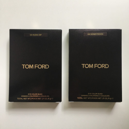 Новые тени Tom Ford 03 nude dip, и 04 honeymoon