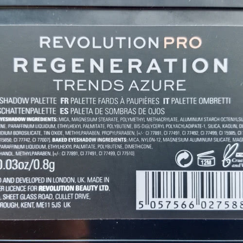 Тени Revolution Pro Regeneration Trends Azure