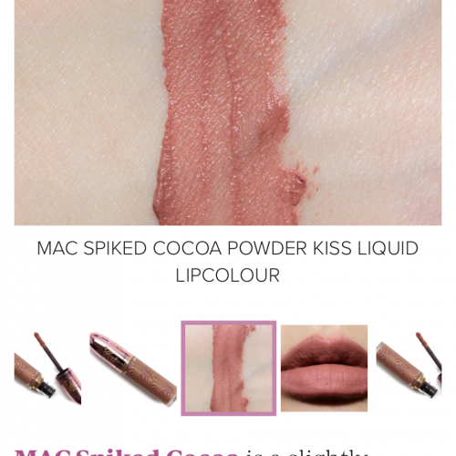 Mac powder kiss liquid lipcolour SPIKED COCOA