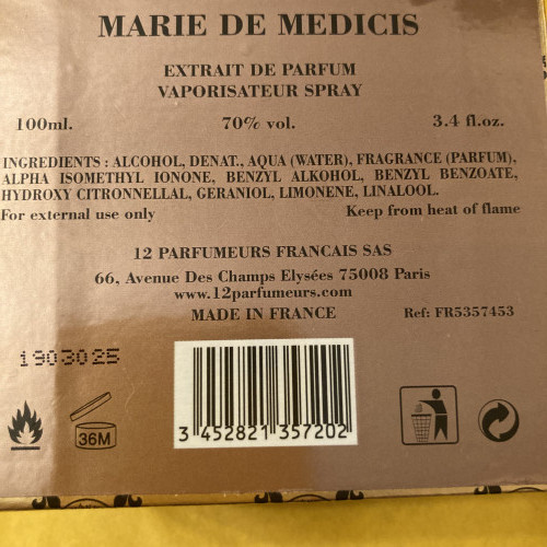 12 parfumeurs francais Marie de Medicis
