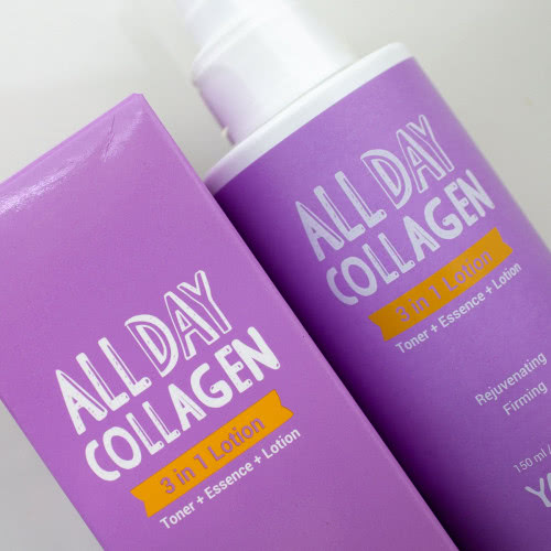 Yadah All Day Collagen 3 In 1 Коллагеновый лосьон 3 в 1 для лица,150 мл.