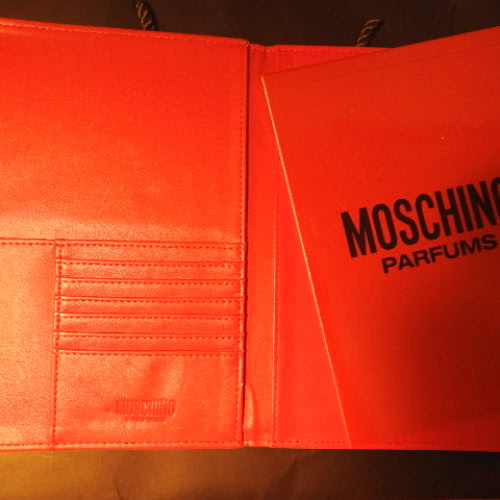Папка с съёмным блокнотом Moschino