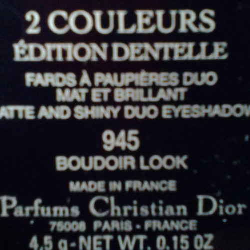 Dior 945 boudoir look