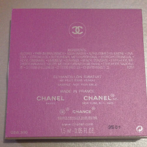 Шанель. Миниатюра аромата Chanel Eau Tendre. 1,5 мл. Новая.