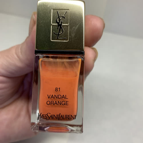 YSL La Laque Couture Nail Lacquer Polish   Vernis 81 Vandal Orange