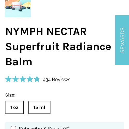Earth Harbor Nymph Nectar superfruit radiance balm