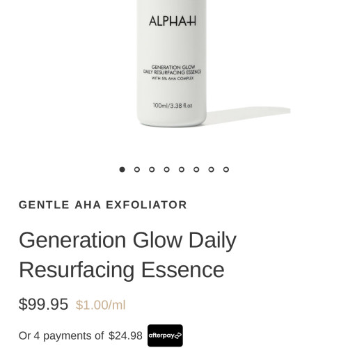 Alpha-H Generation Glow Daily Resurfacing Essence 30 ml