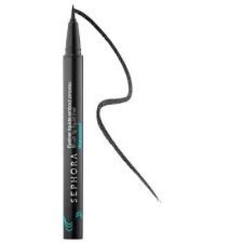 Sephora Black Waterproof Hot Line Brush Tip Liquid Eyeliner 01