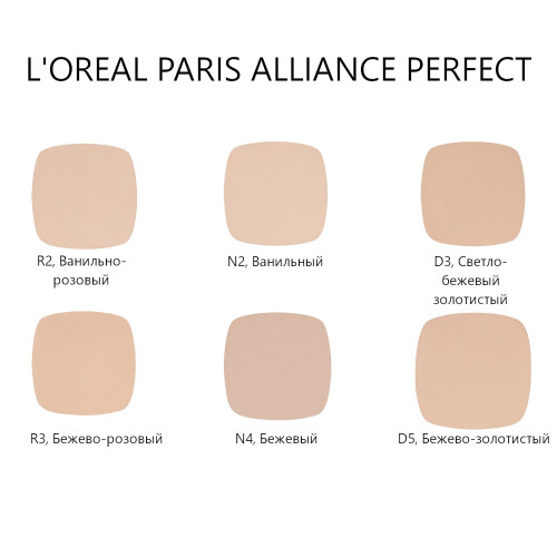 L'ORÉAL PARIS  "Alliance Perfect 3d/3w  3r/3c