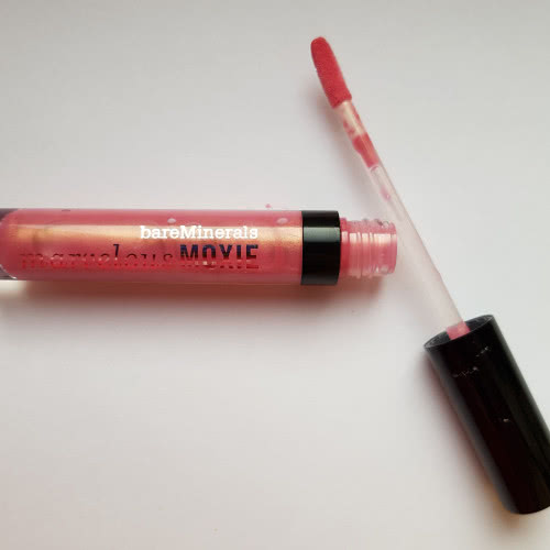 BareMinerals Marvelous Moxie Lipgloss, блеск для губ с охлаждающим эффектом. Розовое золото.
