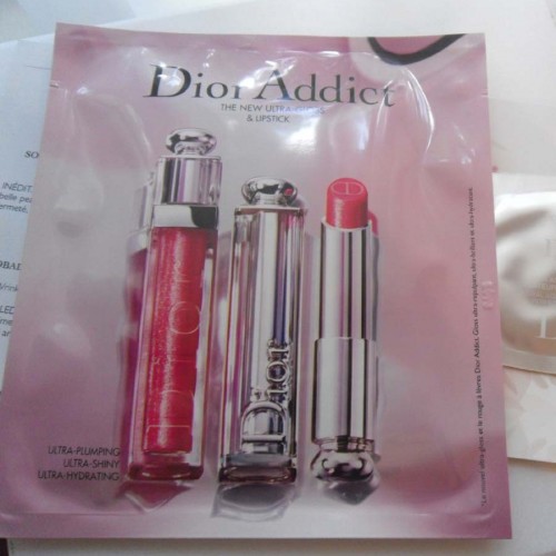 Dior Addict палетка пробников для губ