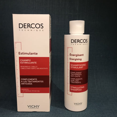 Dercos Estimulante Vichy Тонизирующий  лечебный шампунь против выпадения волос