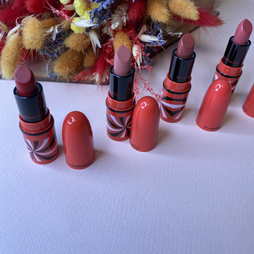 Новые лимитированные мини-помады Рождество 22’ mac matte lipstick