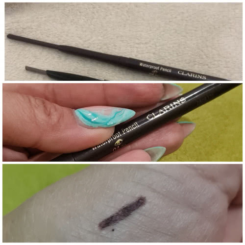 Стойкий карандаш для глаз фиолетовый clarins