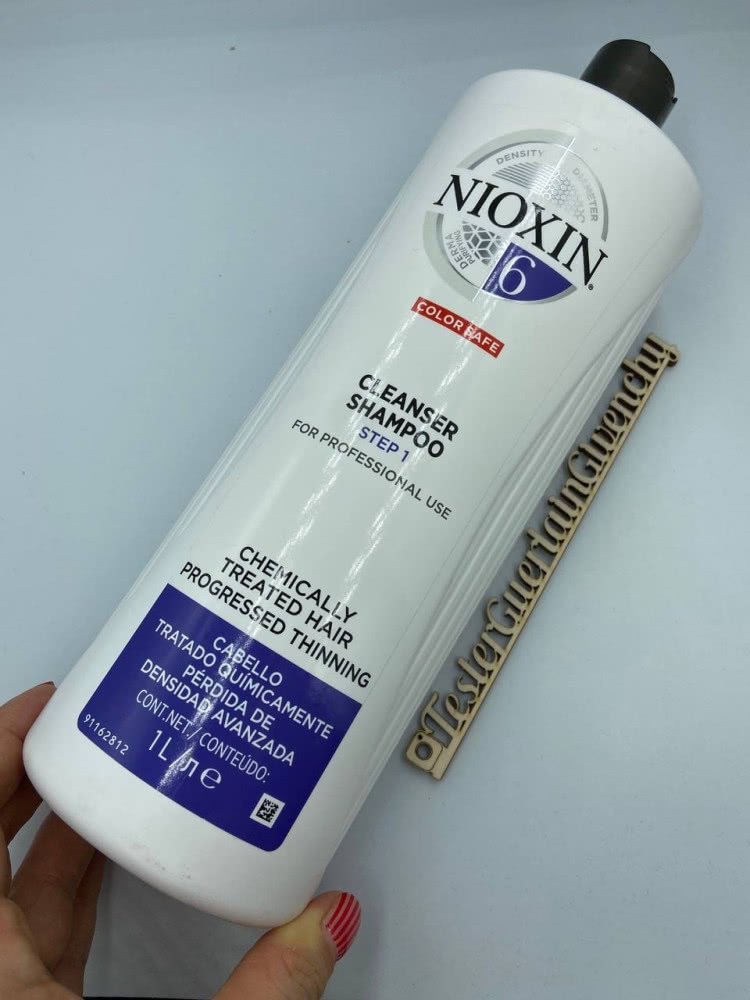 Nioxin Очищающий шампунь Система 6 для химически обработанных истонченных волос  250 мл