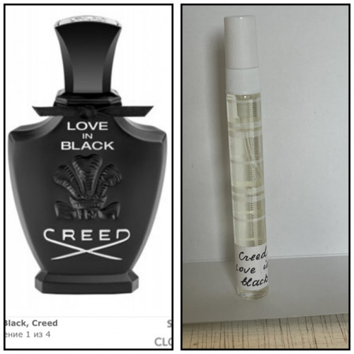Creed Love in black