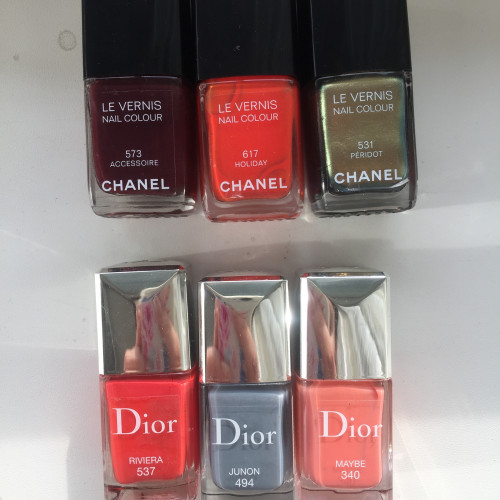 Лаки Chanel и Dior