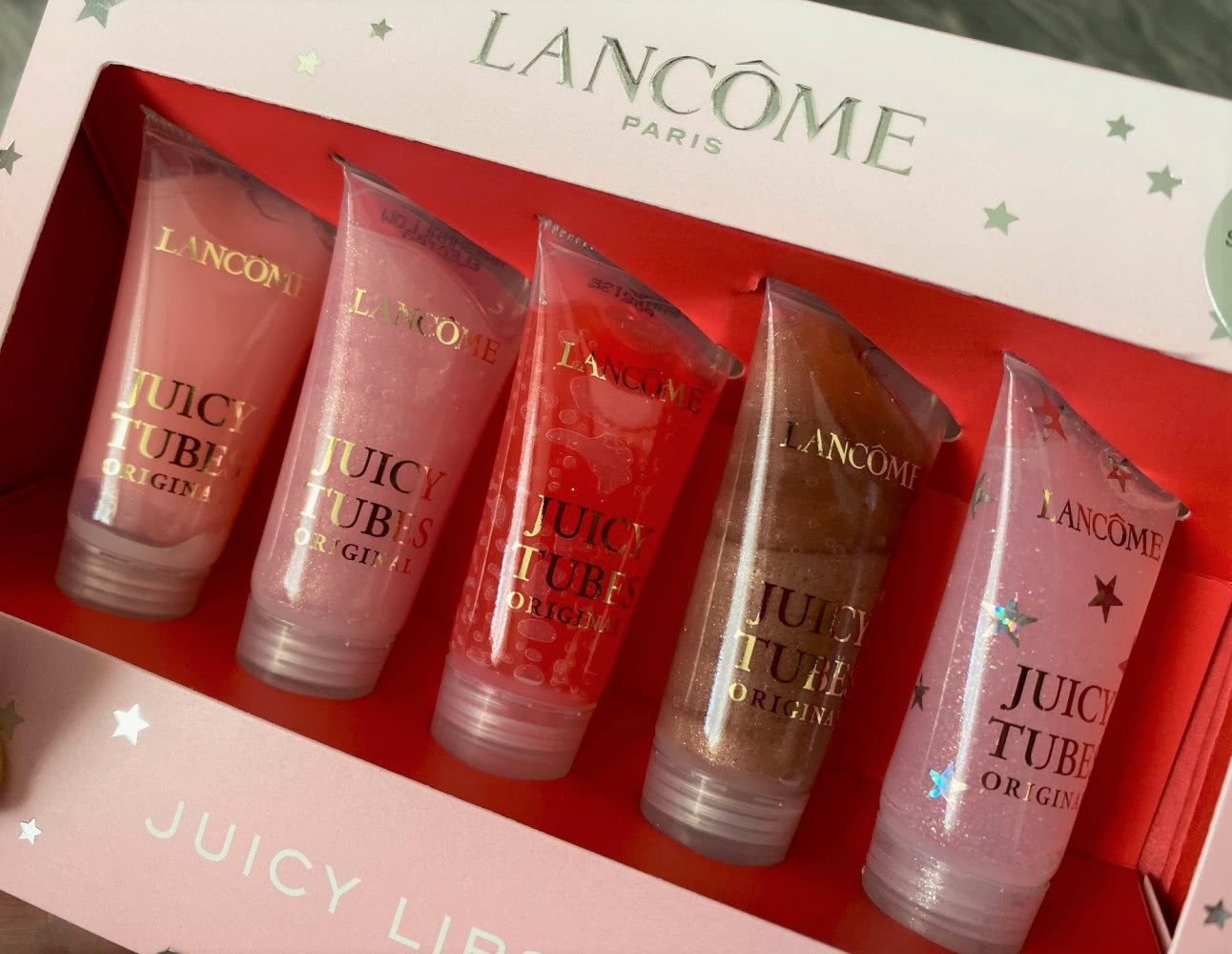 Lancôme Mini Juicy Tubes Lip Gloss - набор мини блесков для губ