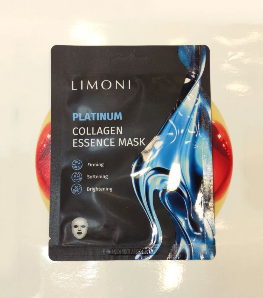 LIMONI PLATINUM COLLAGEN ESSENCE MASK  Восстанавливающая тканевая маска