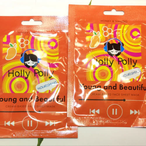 Holly Polly Young and Beautiful  Маска тканевая питательная, мед и манго