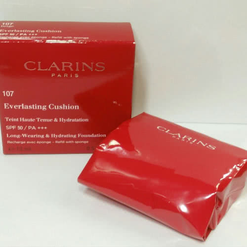 Clarins Everlasting Cushion  Устойчивый тональный крем в подушечке (сменный блок).