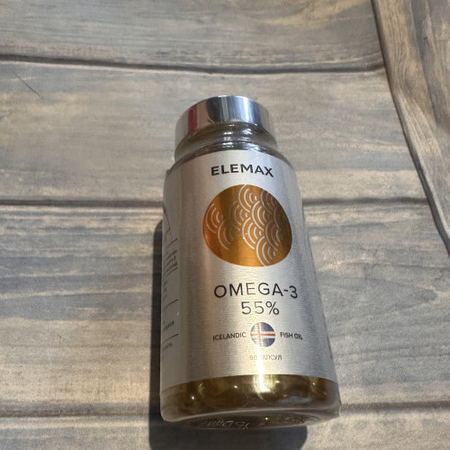 Elemax, Omega-3 55% , 90капсул
