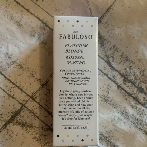 Evo Fabuloso, Colour Intensifying Conditioner Platinum Blonde, 30ml