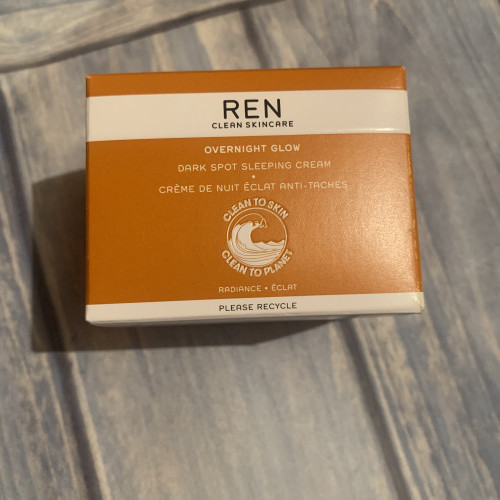 REN, Clean Skincare Overnight Glow Dark Spot Sleeping Cream, 50ml