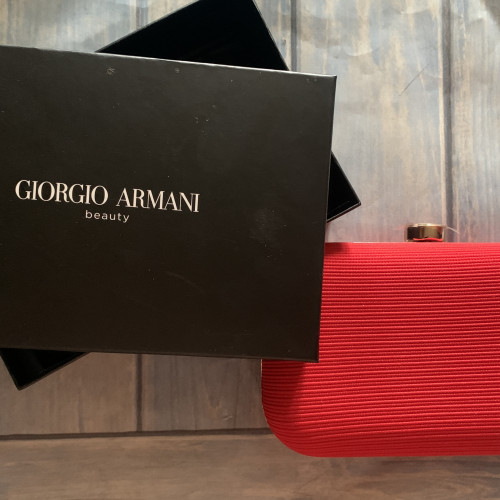 Giorgio Armani, клатч красный