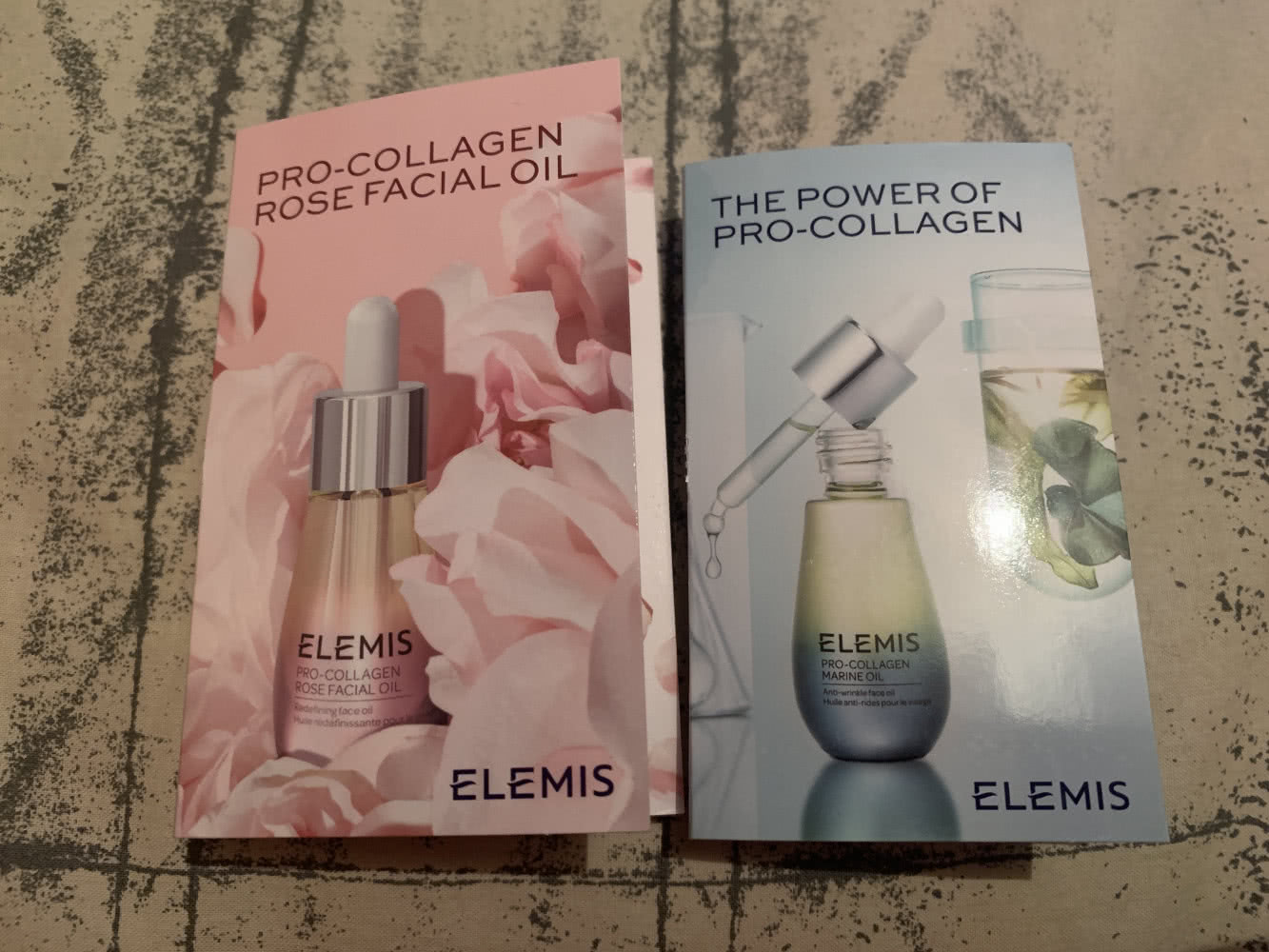Elemis, pro-collagen rose facial oil / pro-collagen marine oil, 2ml/2ml