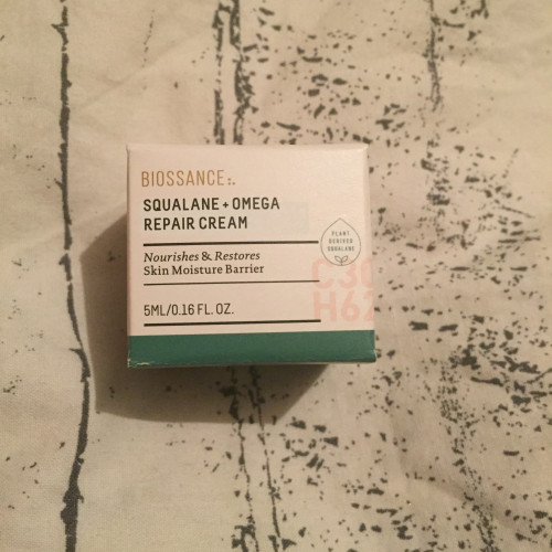 Biossance, Squalane + Omega Repair Cream, 5ml