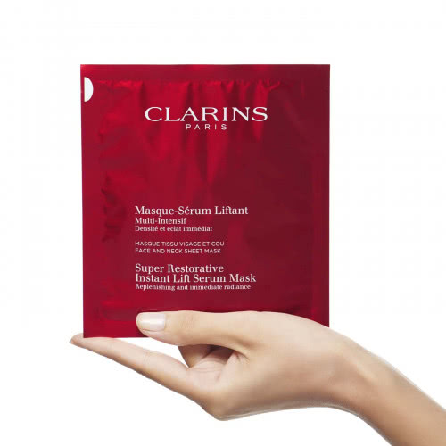 Clarins Multi-Intensif Face and Neck Sheet Mask Pack тканевая маска для лица и шеи с эффектом лифтинга
