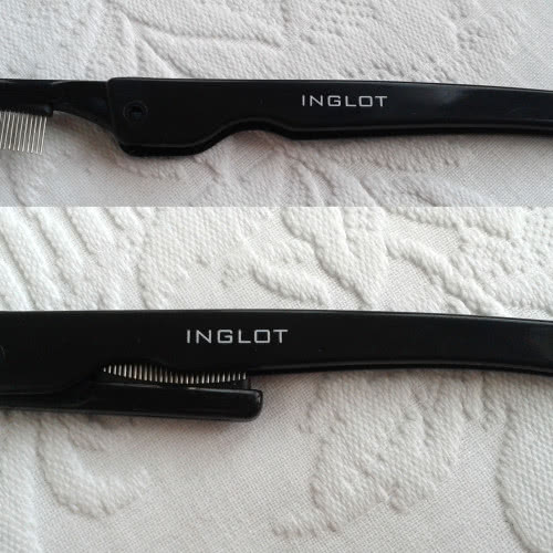 Inglot - расческа для ресниц складная, с металлическими зубчиками