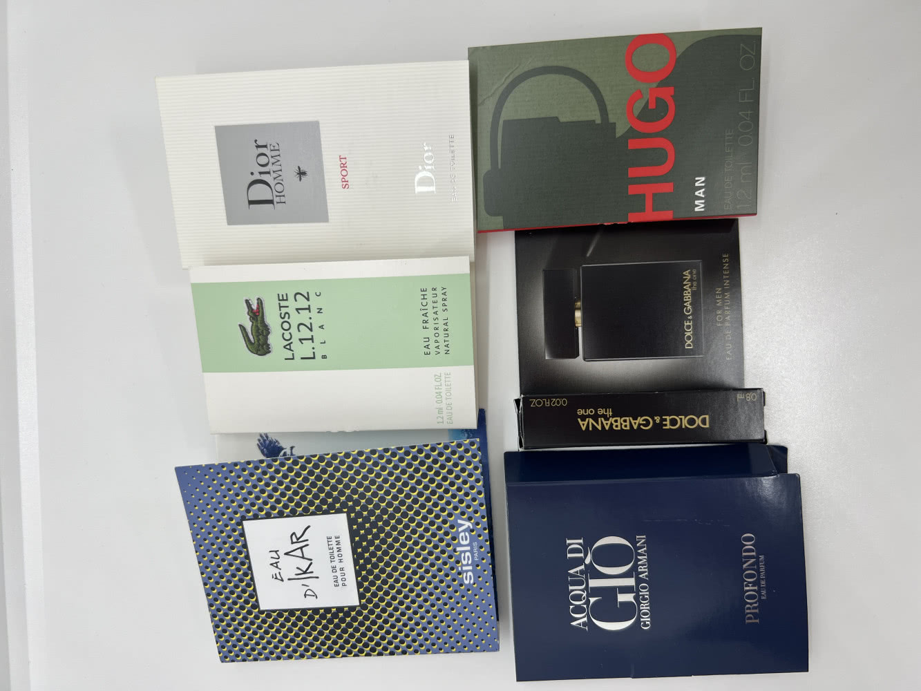 Разные пробники парфюма для мужчин