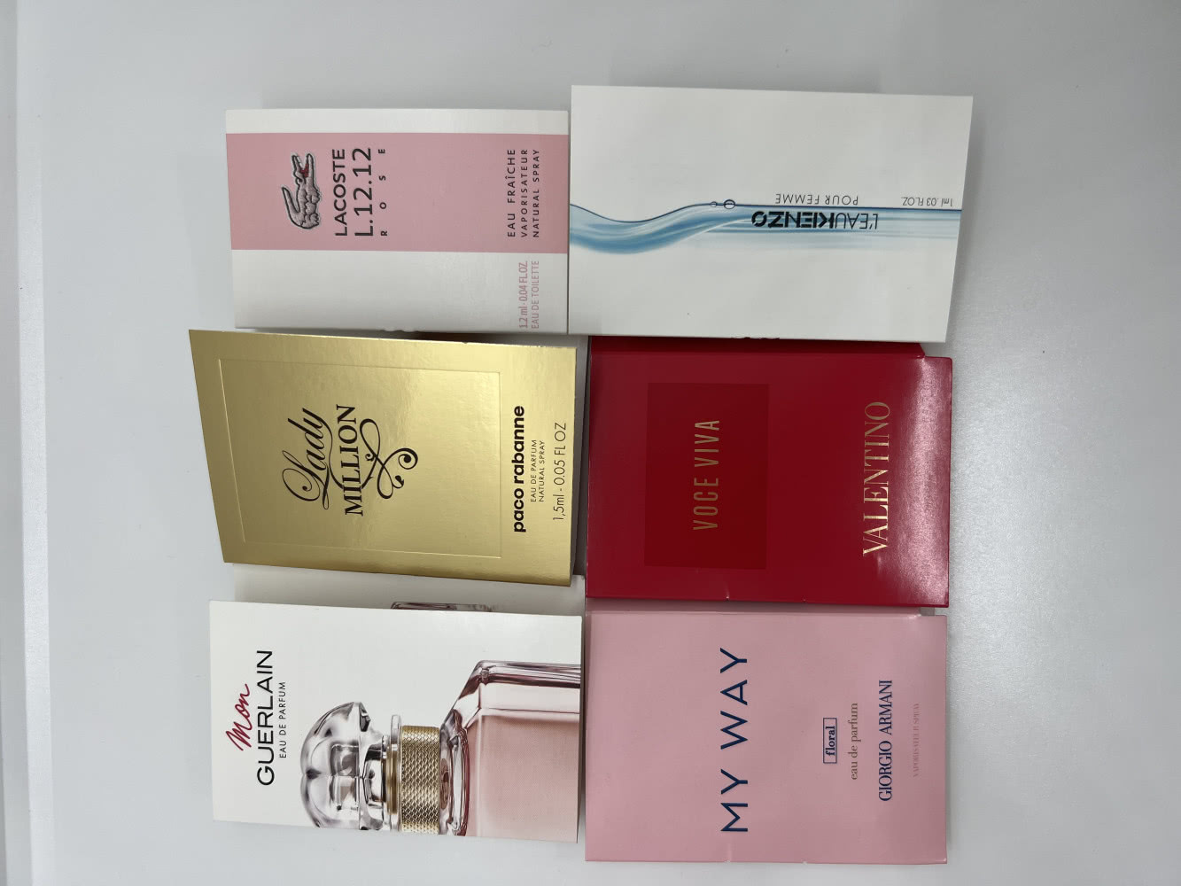 Пробники парфюма Voce Viva, Irresistible, Lacoste, Givenchy