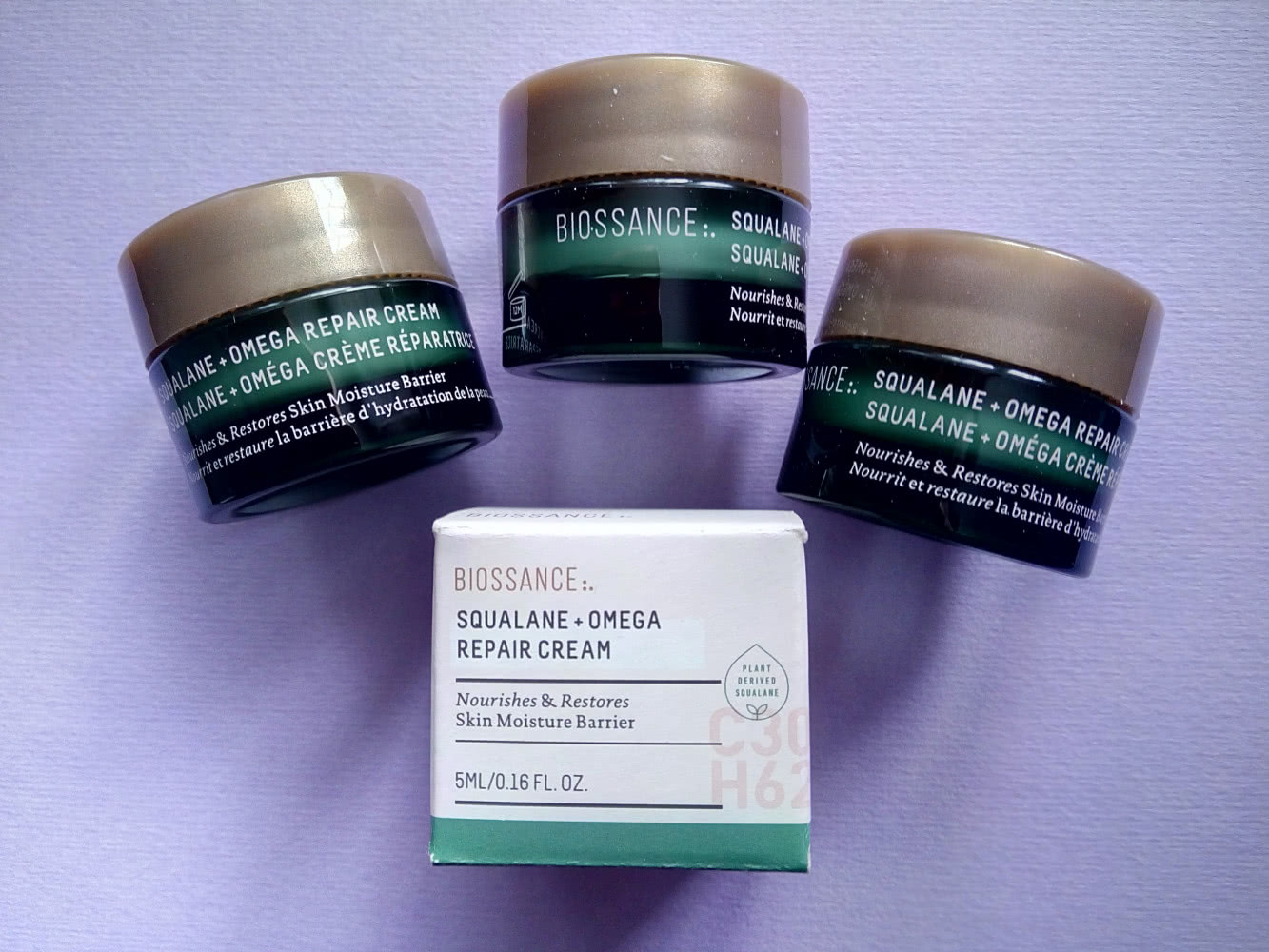Biossance Squalane + Omega Repair Cream Питательный крем / 5 мл